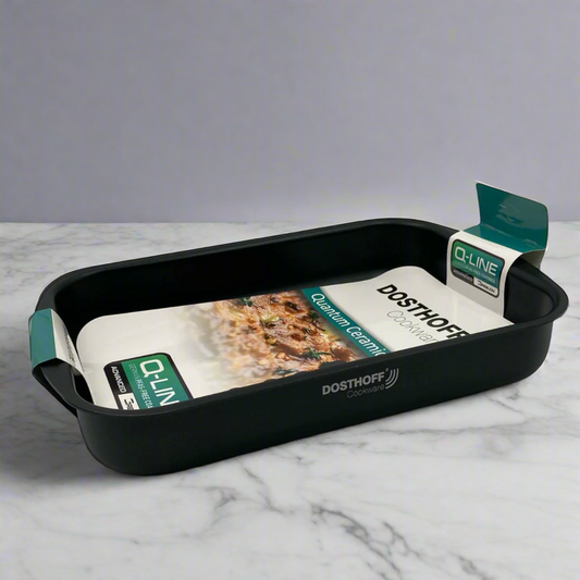 Dosthoff Black Quantum Rectangular Oven Tray 35 cm