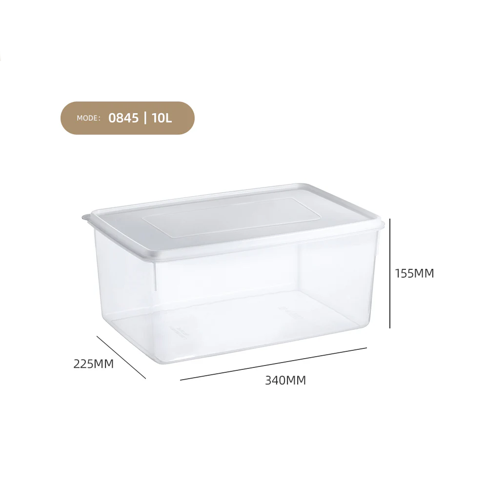 Clear Hermetic Food Preservation Box 10 lt - Lunaz Shop