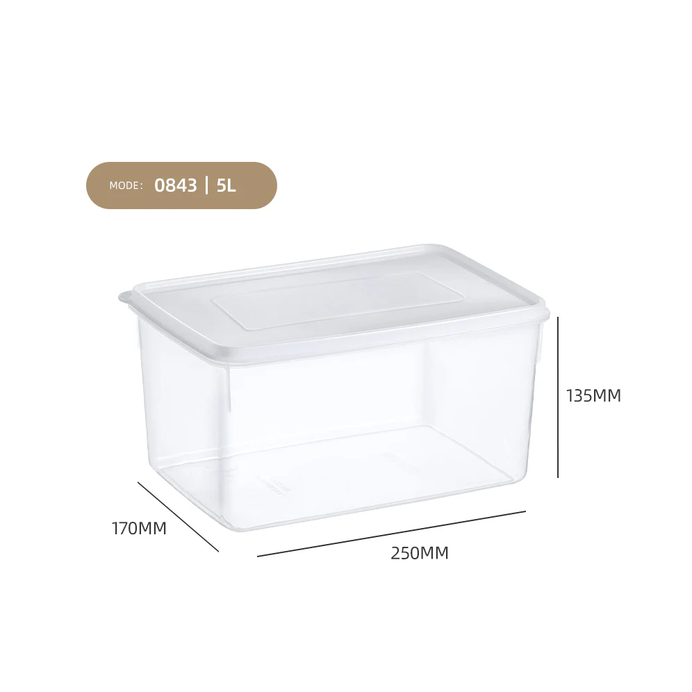 Clear Hermetic Food Preservation Box 5 lt - Lunaz Shop