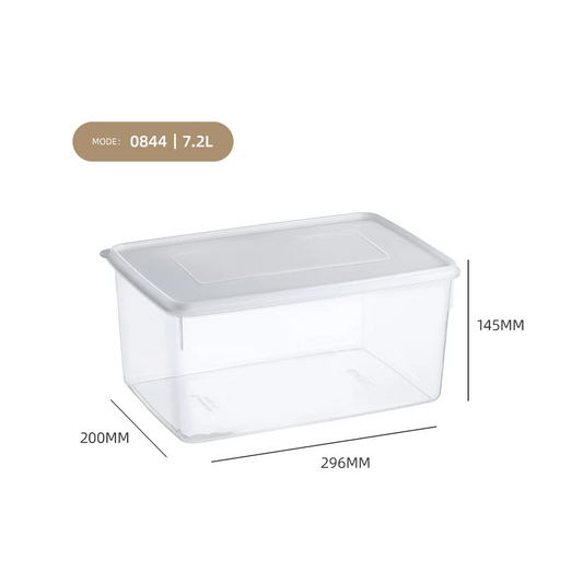 Clear Hermetic Food Preservation Box 7.2 lt - Lunaz Shop