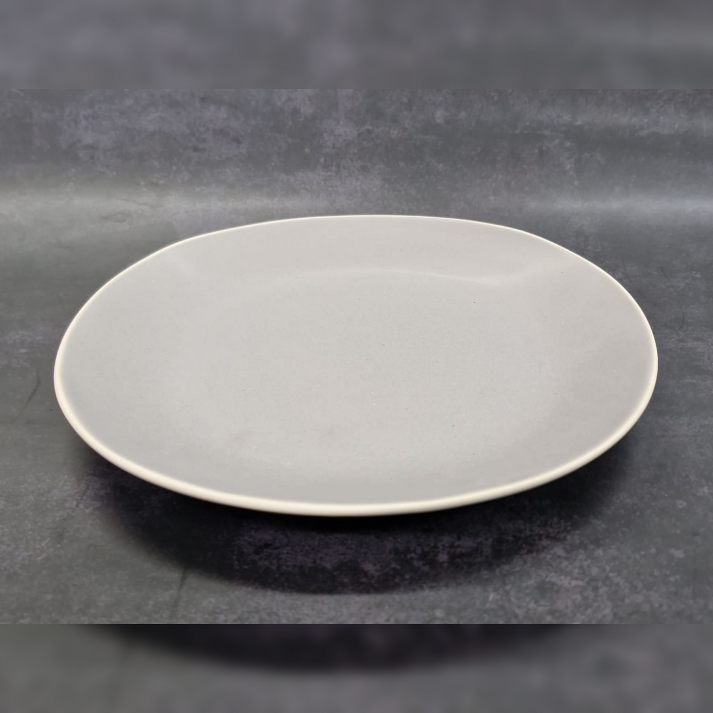 Dosthoff Matt Gray with White Rim Salad Plate 22 cm