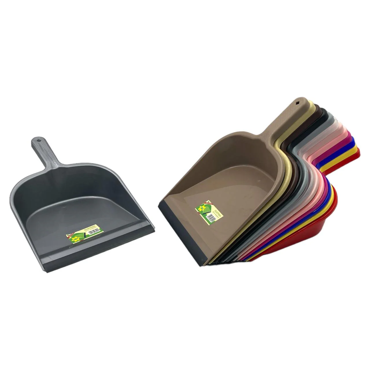 Plastic Dustpan with Rubber