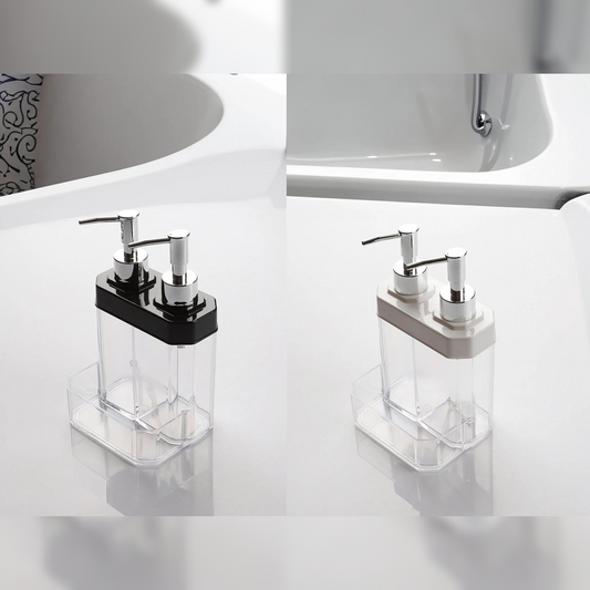 Double Liquid Soap Dispenser with Sponge Holder