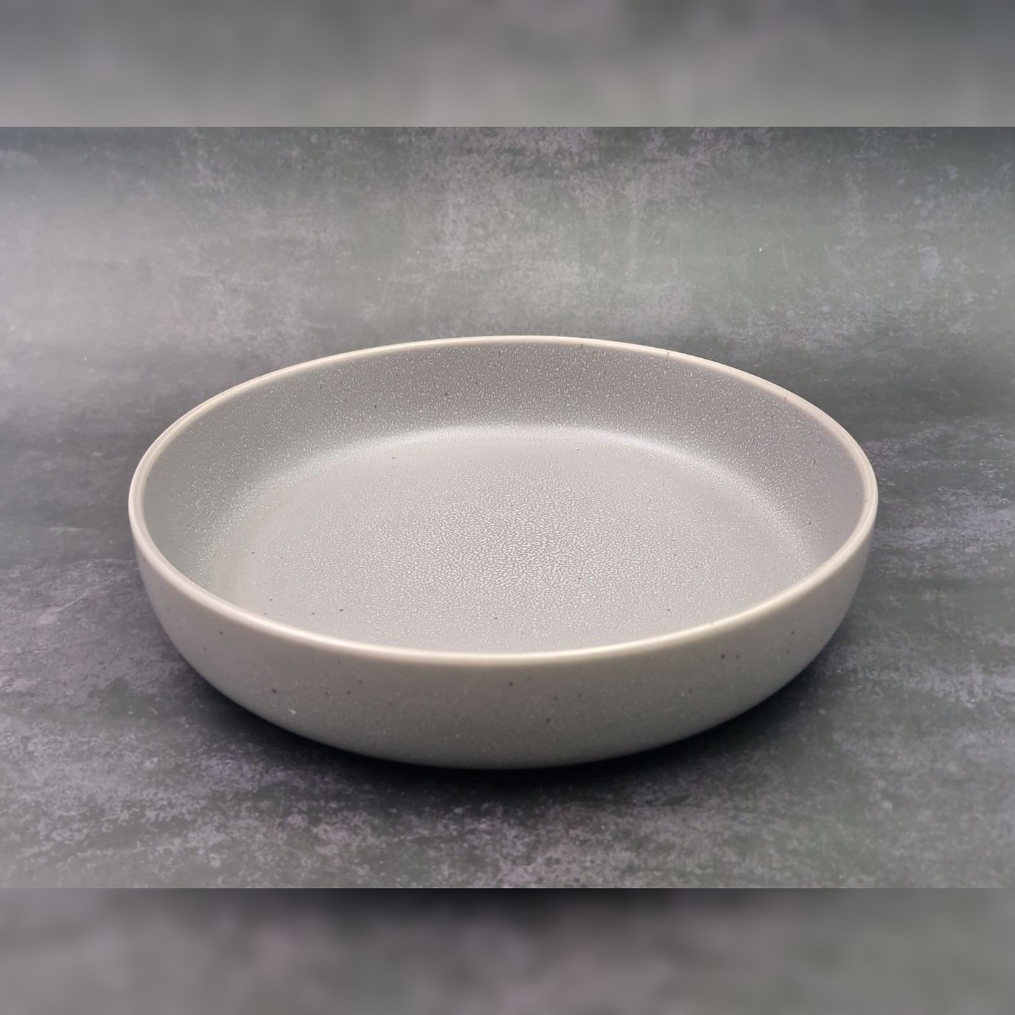 Dosthoff Matt Dark Gray Salad Deep Plate 23 cm