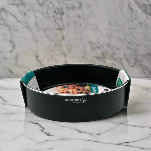 Dosthoff Black Quantum Round Oven Tray 28 cm