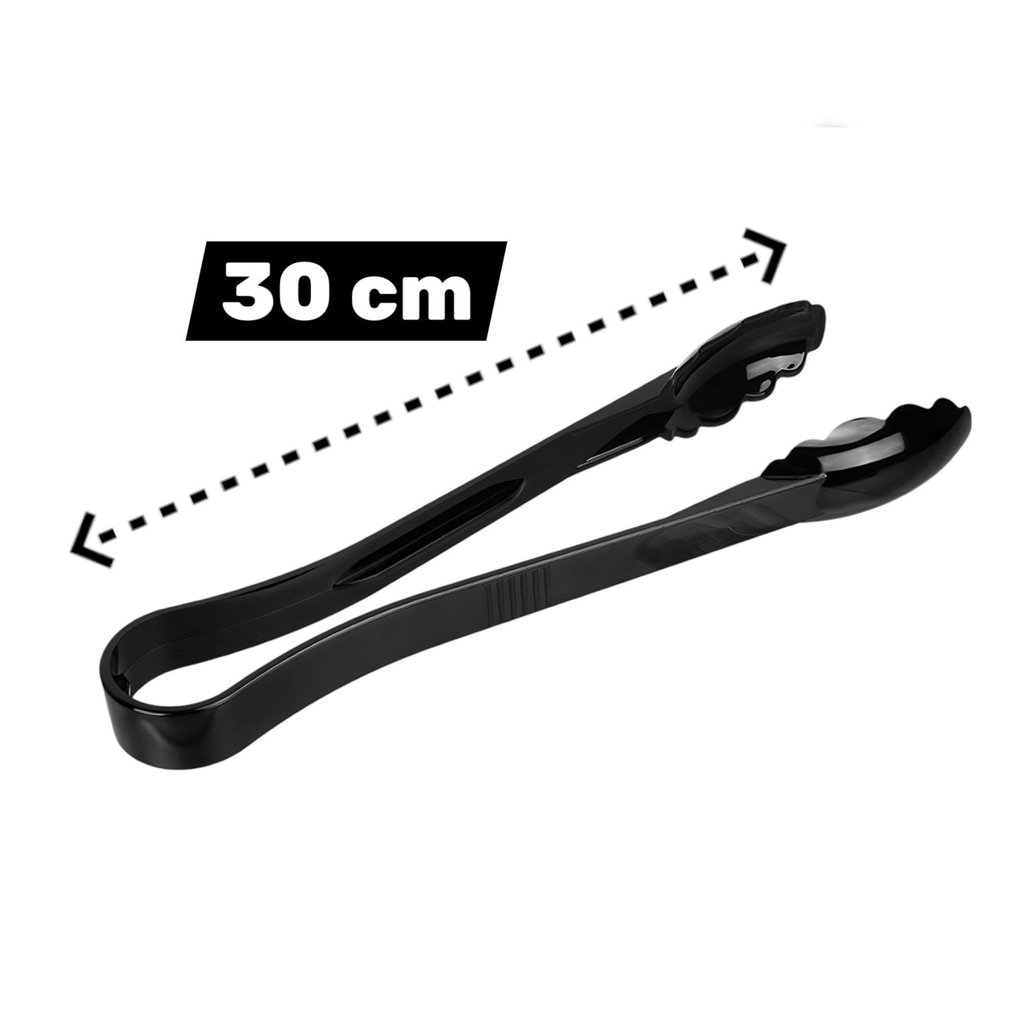 Polycarbonate Big Black Tong 30 cm