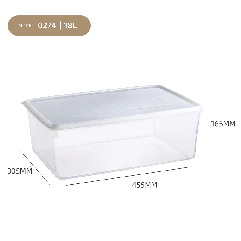 Clear Hermetic Food Preservation Box 18 lt - Lunaz Shop