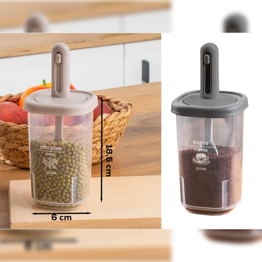 350 ml Plastic Spice Jar with Spoon