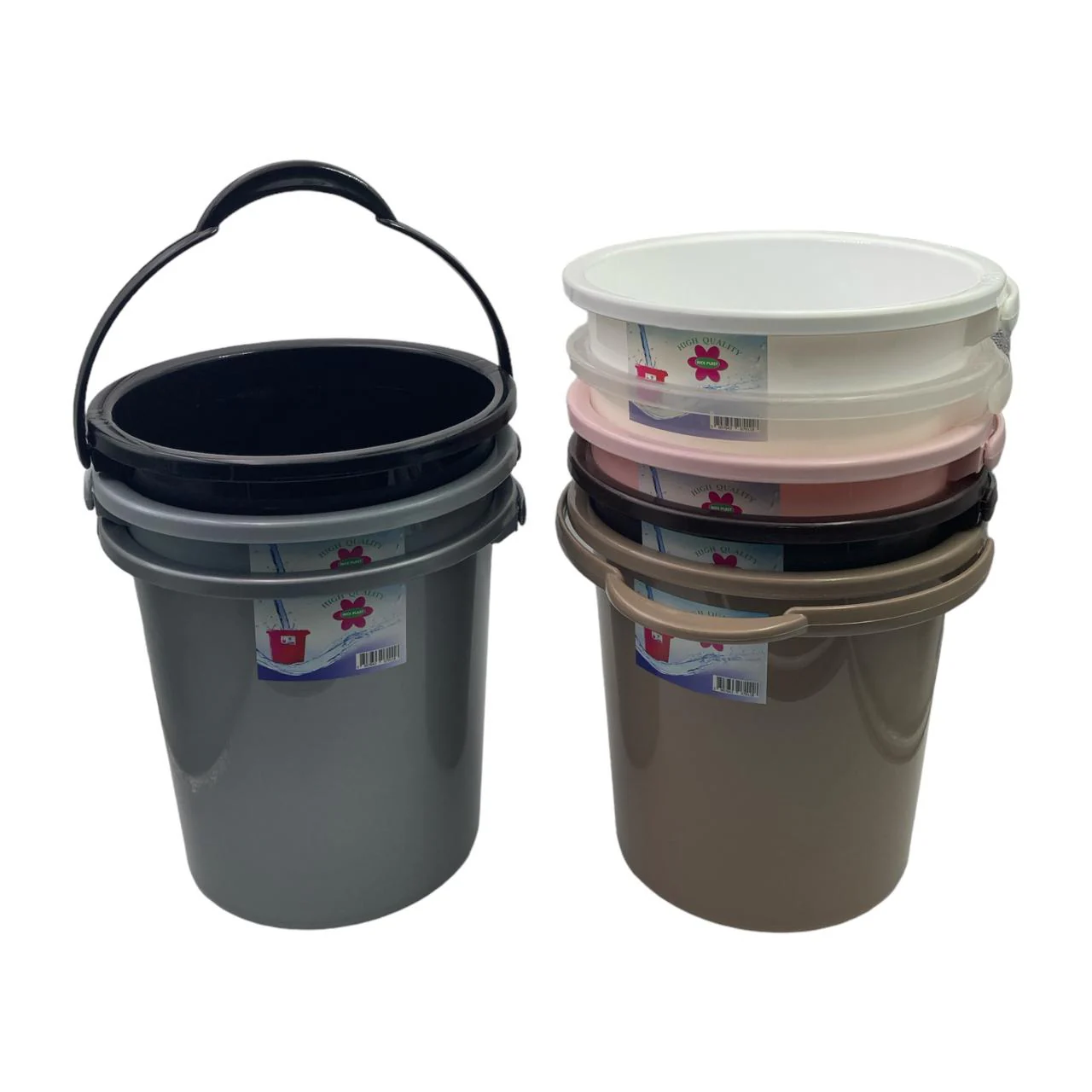 High quality plastic cleaning bucket with w handle 14L