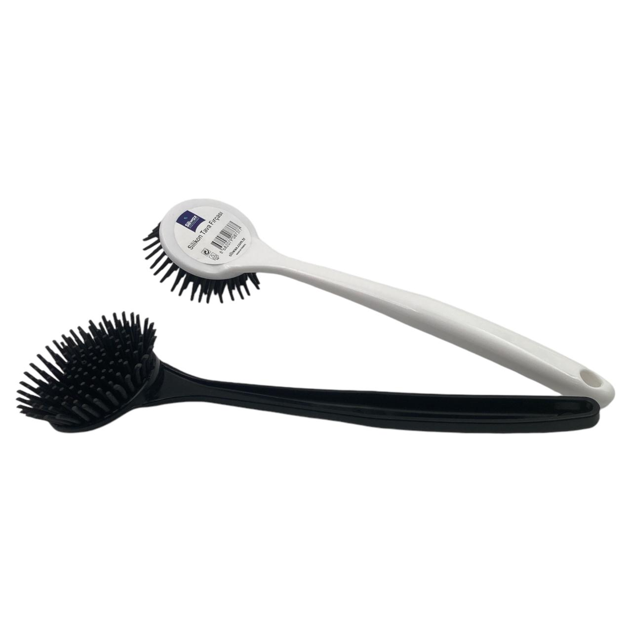 Round Silicone and and Dish Brush