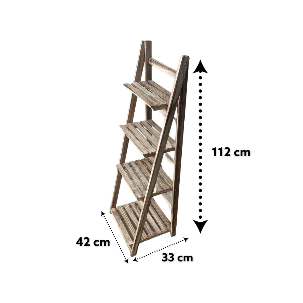 Wooden Storage Stand 4 Shelves