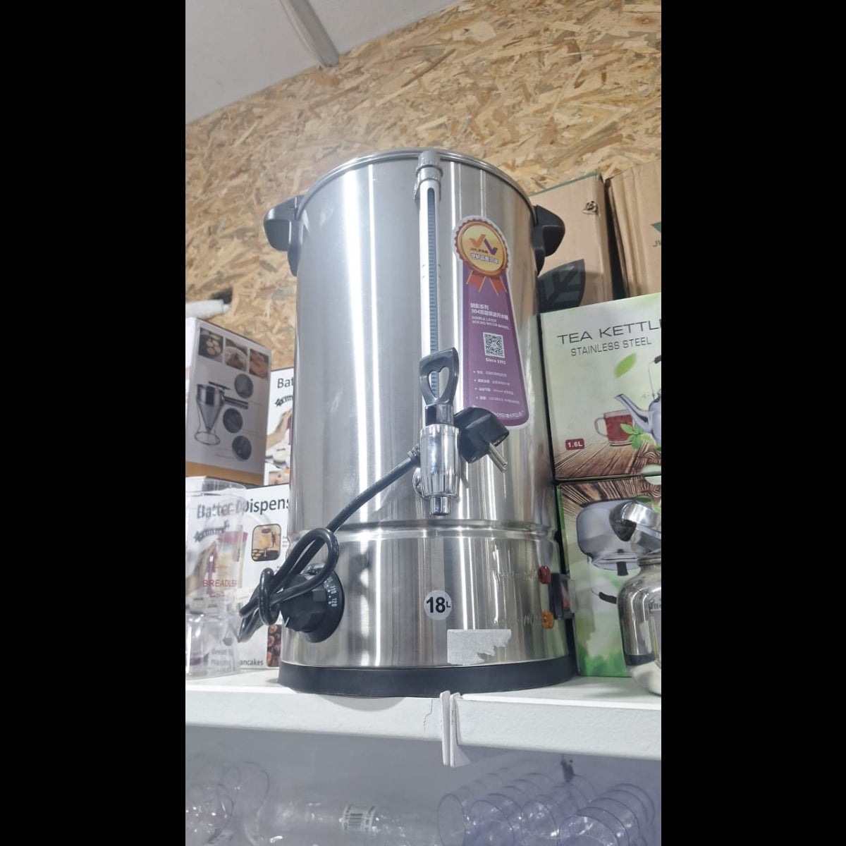 Stainless Steel Electric Hot Water Steam Boiler 18L