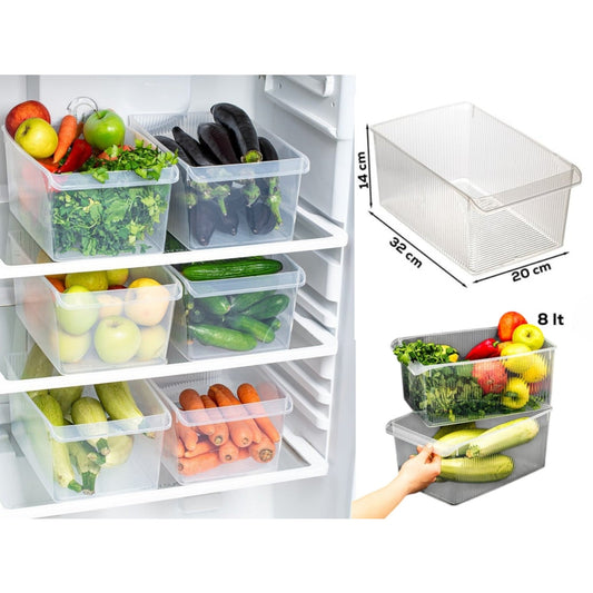 8 L Plastic Refrigirator Organizer Without Lid