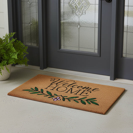 Design Coir mat with PVC backing 75x40 cm