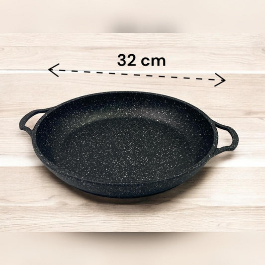 Dosthoff Cast Aluminum Granite Coated Paella Pan 32 cm