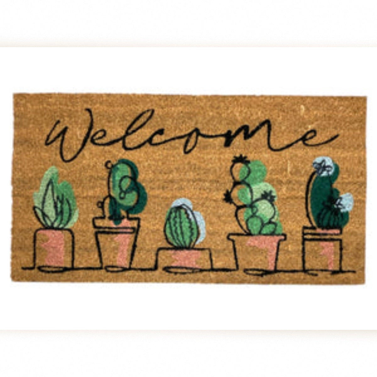 Design Coir mat with PVC backing 75x40 cm