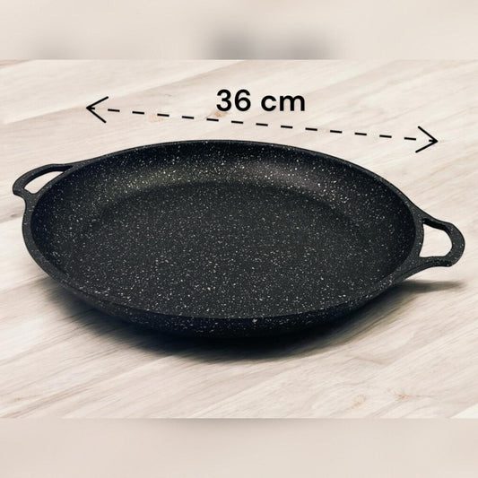 Dosthoff Cast Aluminum Granite Coated Paella Pan 36 cm