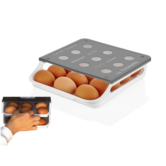 Automatic Egg Box and Dispenser for 15 Eggs