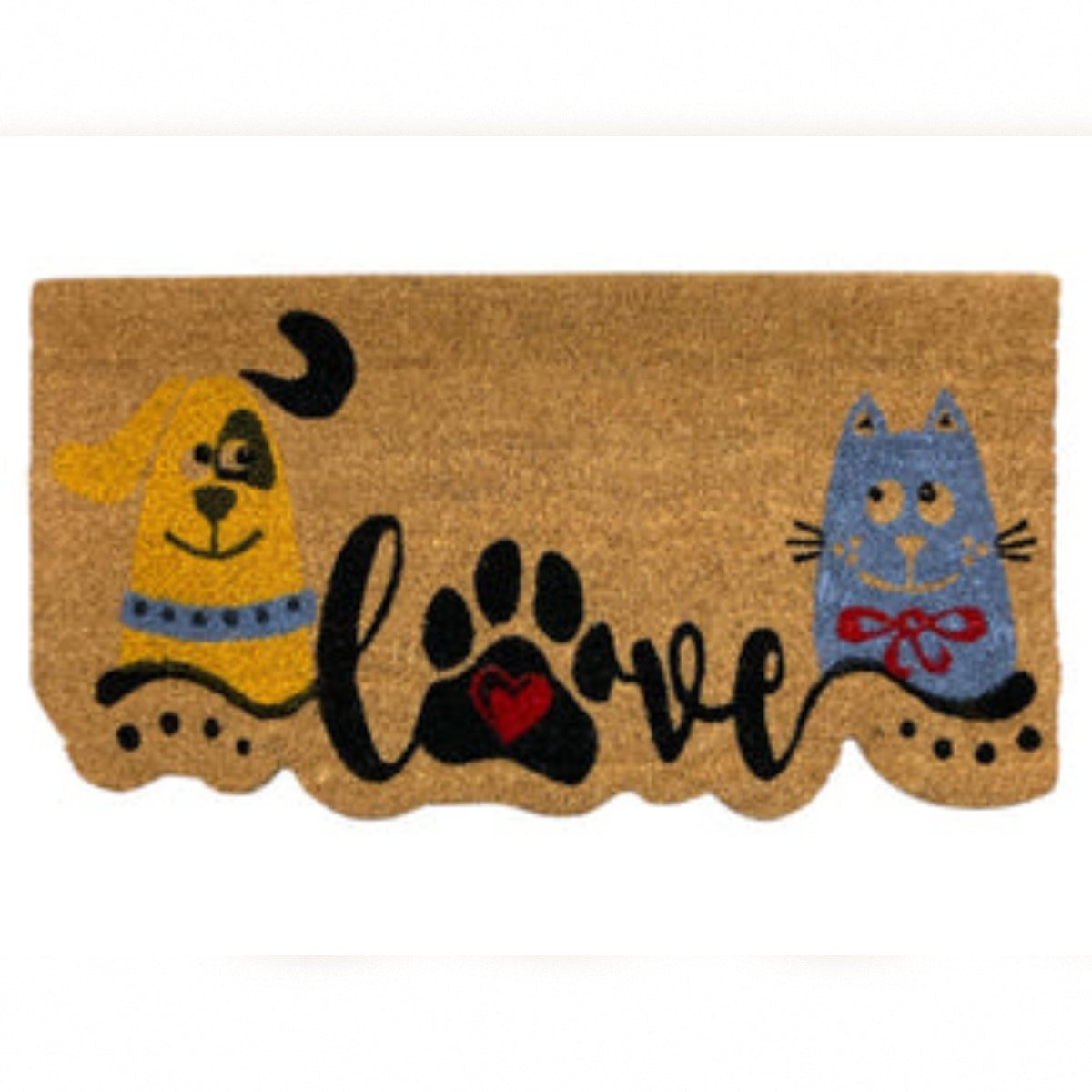 Design Coir mat with PVC backing 75x40 cm