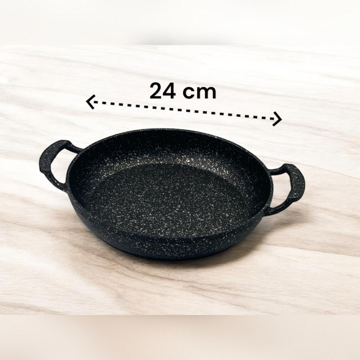 DOSTHOFF CAST ALUMINIUM GRANITE COATED EGG PAN 24 CM