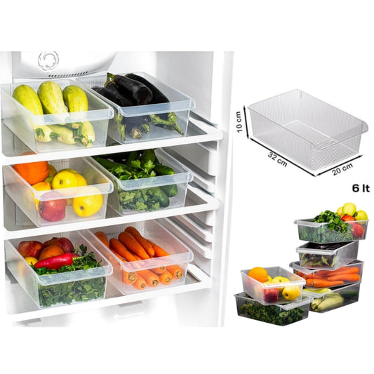 6 L Plastic Refrigirator Organizer Without Lid