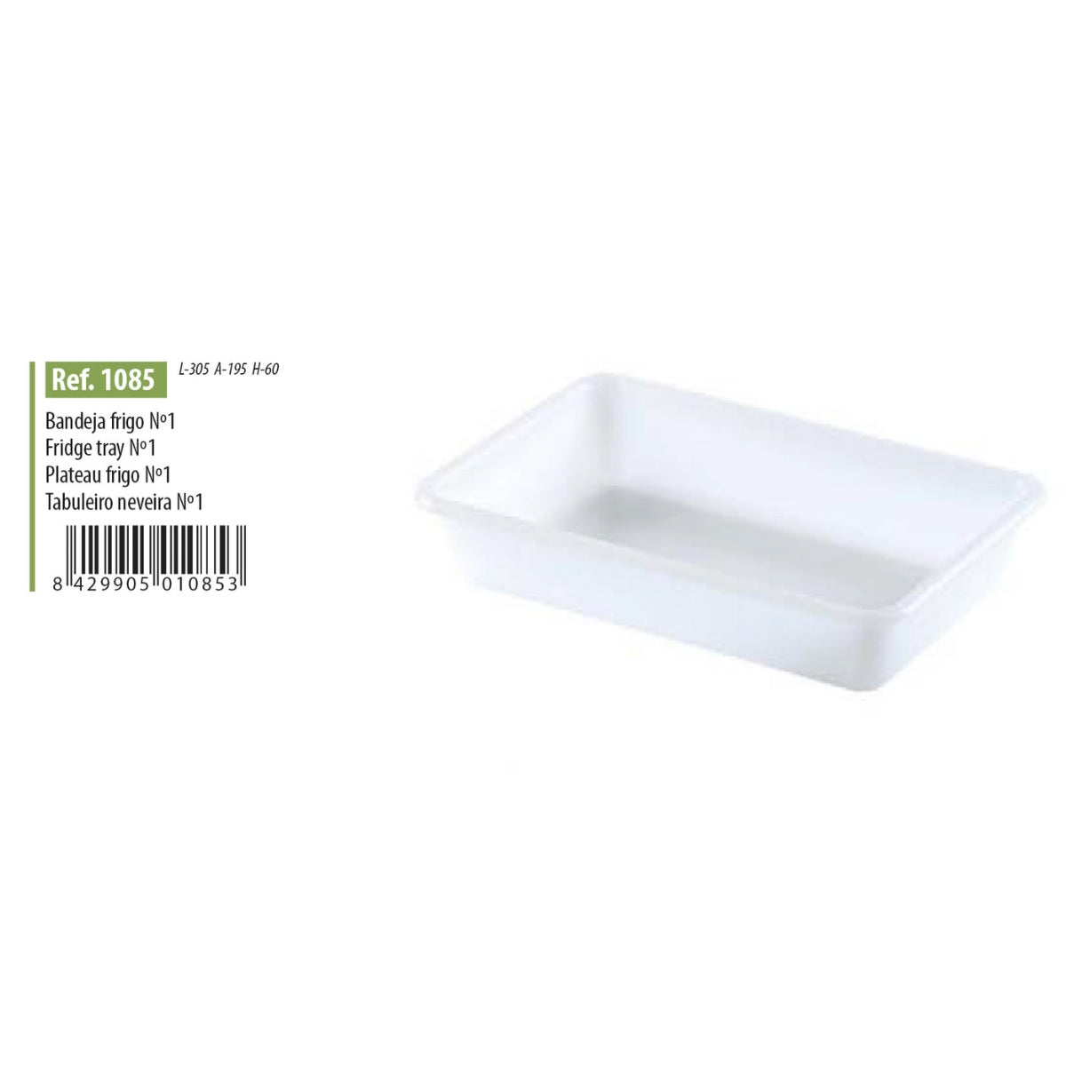 Small White Plastic Fridge Organizer