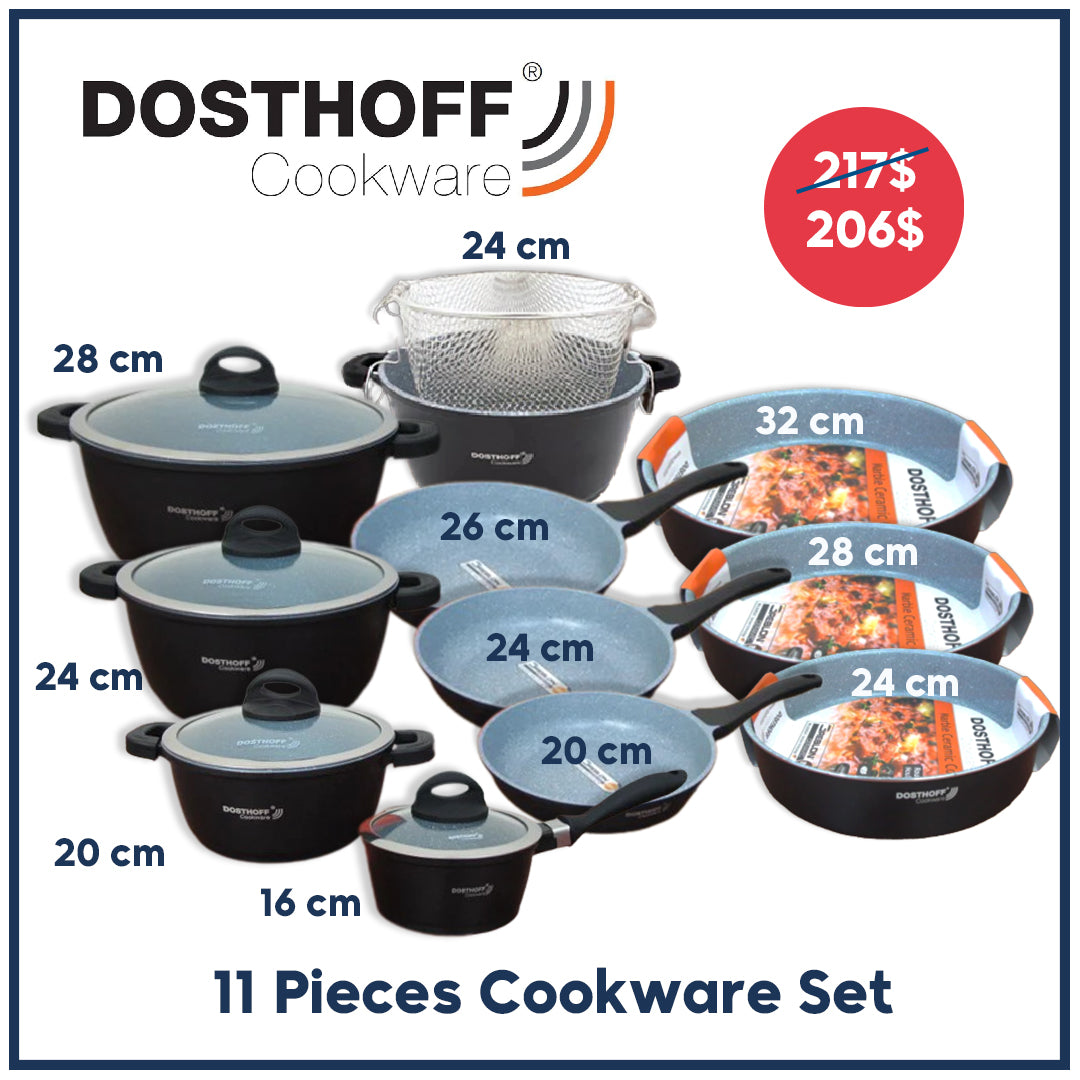 Dosthoff 11 Pcs Cookware Set - Lunaz Shop