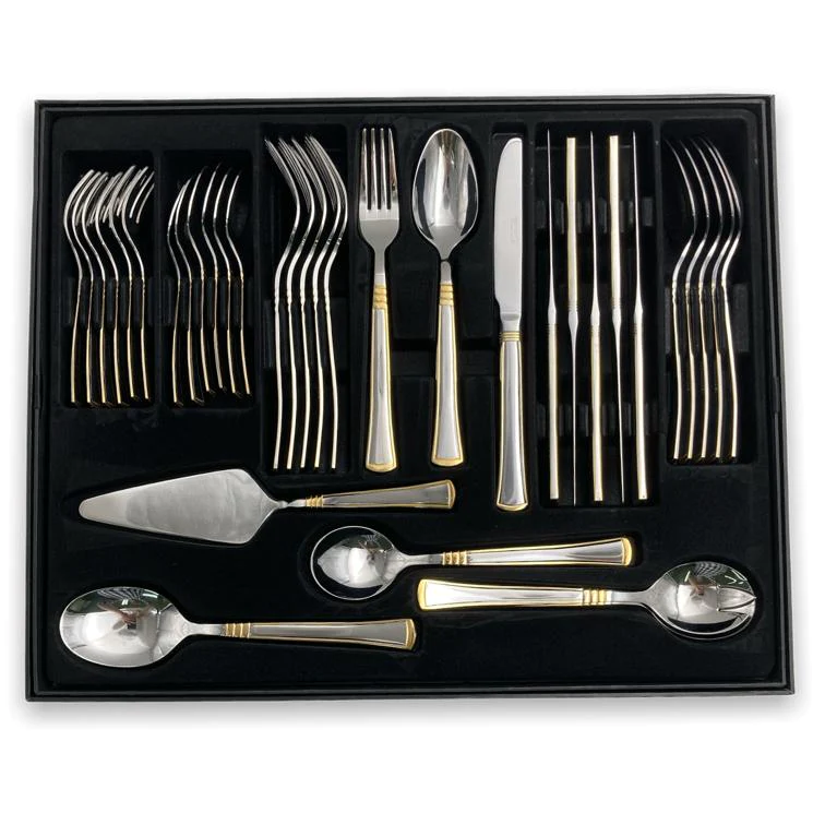 Dosthoff 72 pieces Classy Gold Cutlery Set SS 18-10 - Lunaz Shop
