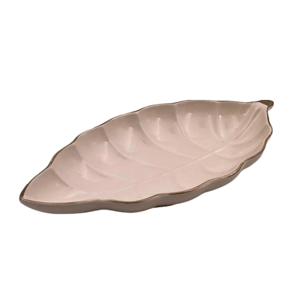 Ceramic Leaf Shape Plate - Lunaz Shop