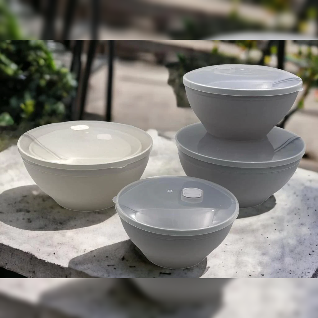 Armada Plastic Salad Bowl Set with Covers - Lunaz Shop