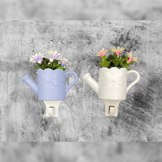 Wall Hanger Watering Can Shape with Flowers - Lunaz Shop