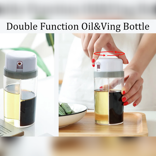Double oil and Vinegar dispenser with rotating cover - Lunaz Shop