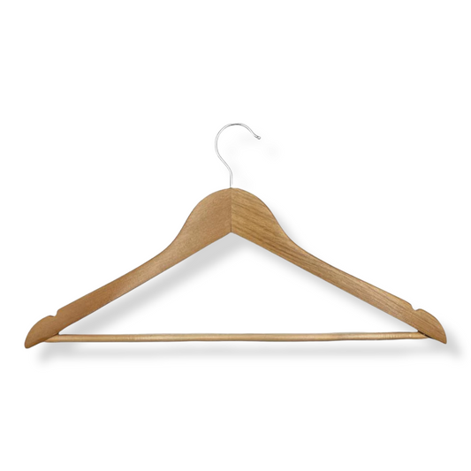 Wooden Hanger with Anti Slip Tube - Lunaz Shop