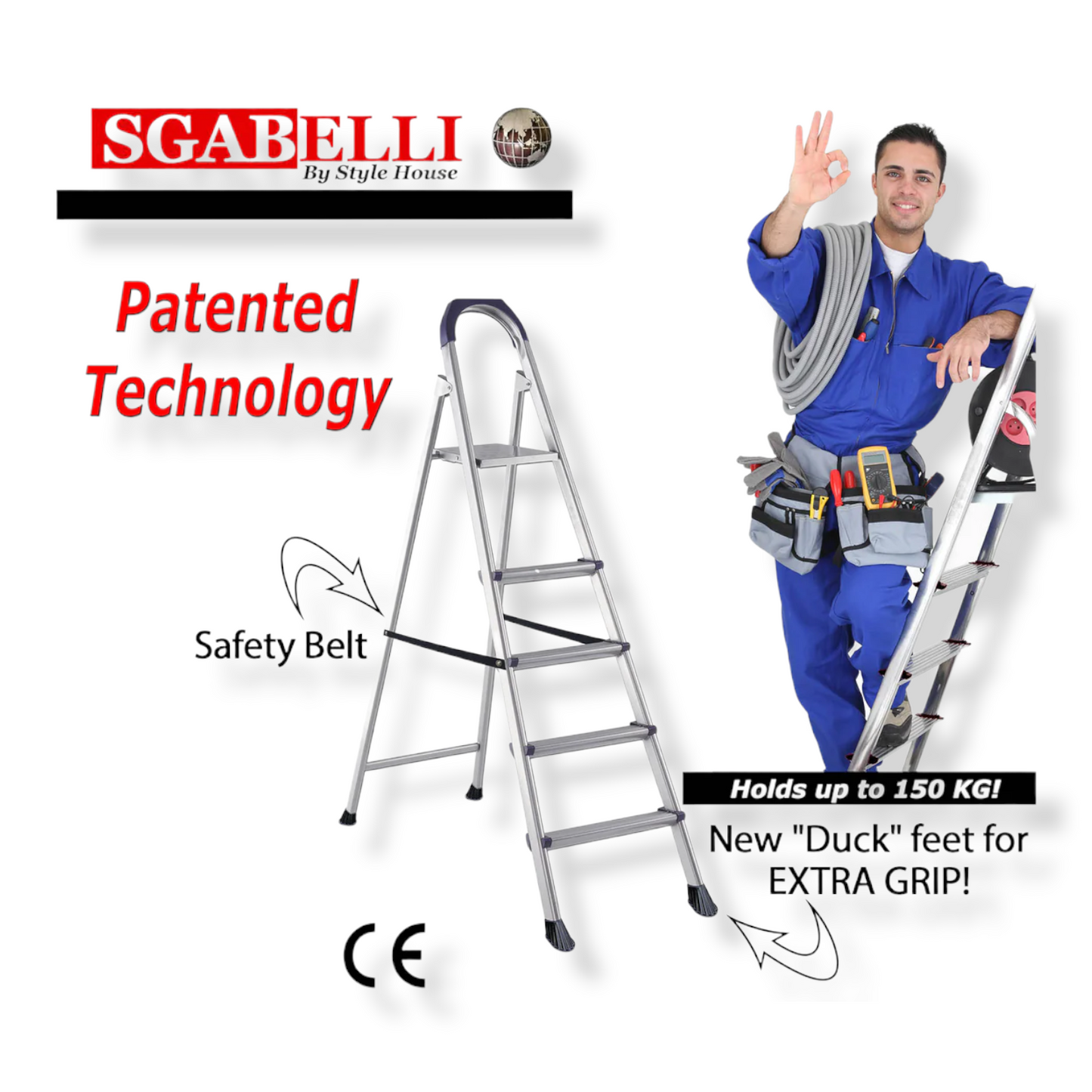 Sgabelli Iron Step Ladder - Lunaz Shop
