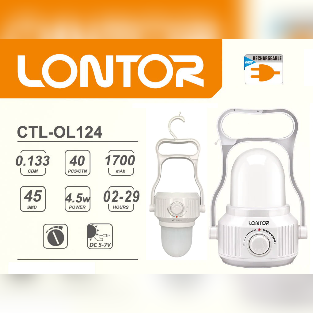 Lontor Rechargeable Lantern with Hanger - Lunaz Shop