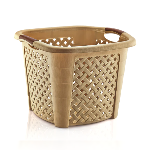 Squared Rattan Laundry basket - Lunaz Shop