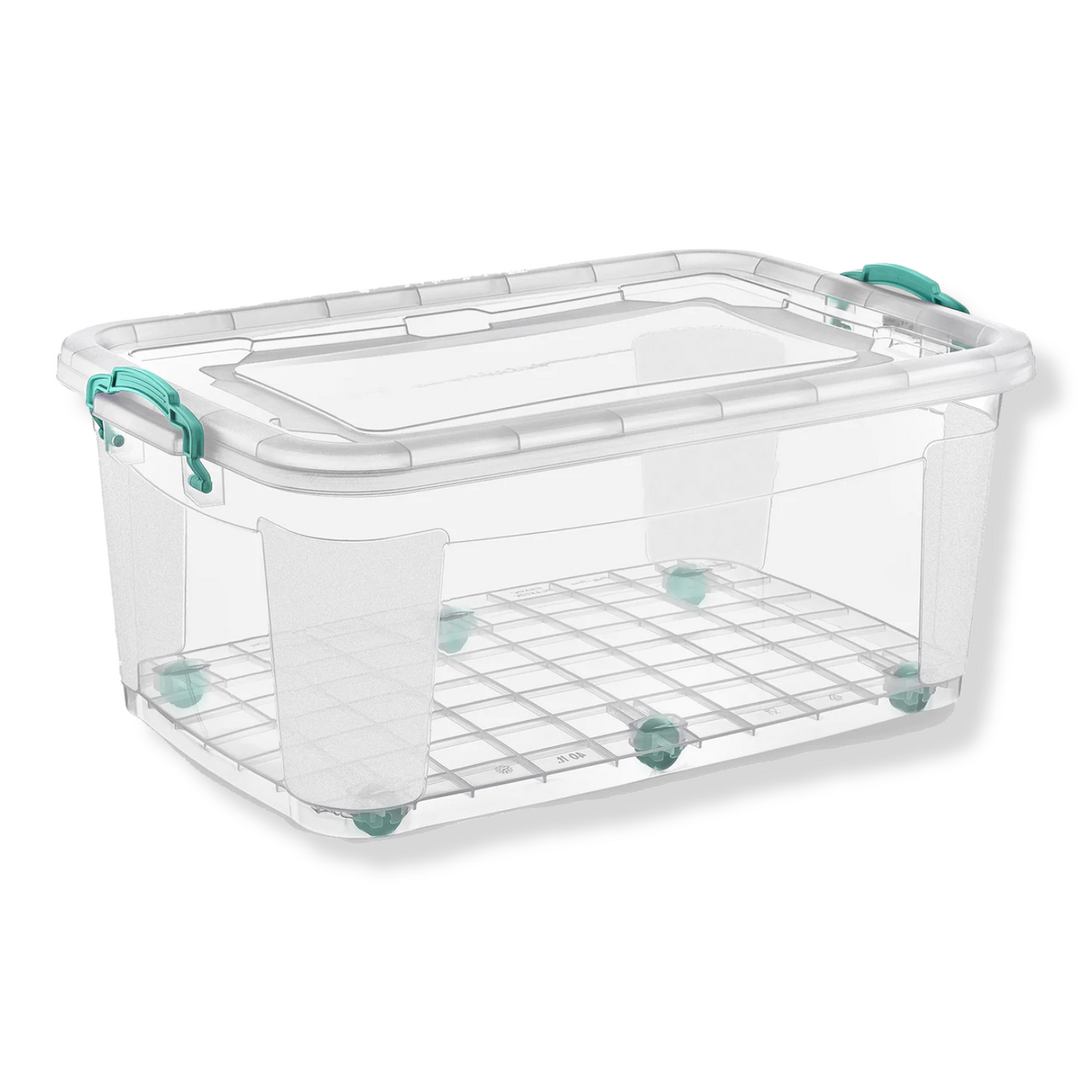 Low Wheelie Clear Storage Box 40 Lt - Lunaz Shop