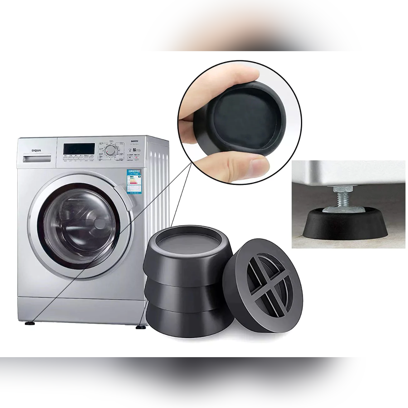 Anti Vibration Pads Set for Dryer or Washer Machine - Lunaz Shop