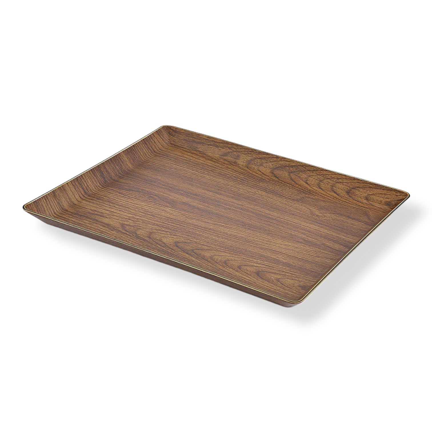 Small Plastic Tray with Wooden Finish - Lunaz Shop