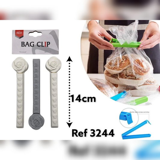 Plastic Bag Clip Flower Design X3 - Lunaz Shop