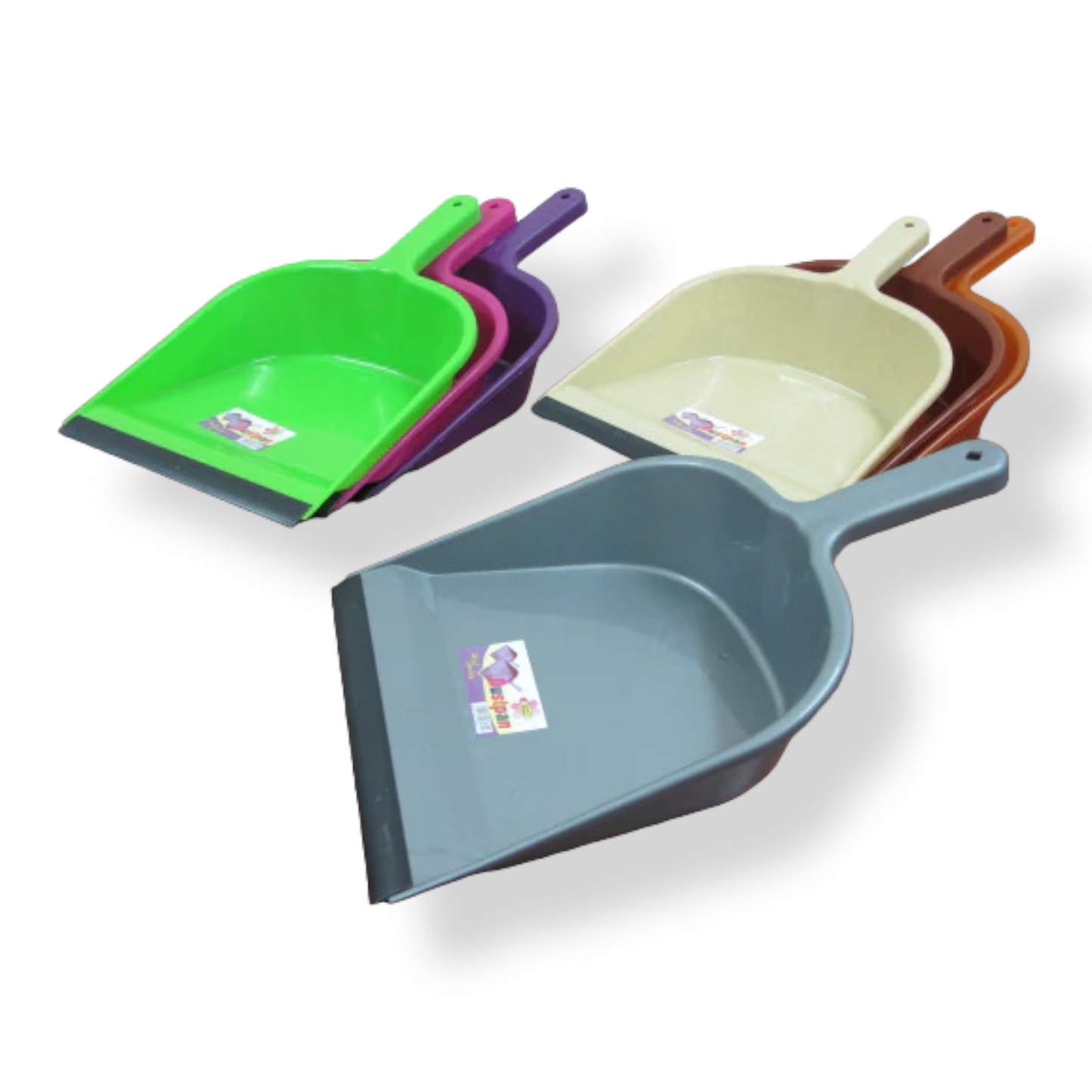 Plastic Dustpan with Rubber X2 - Lunaz Shop
