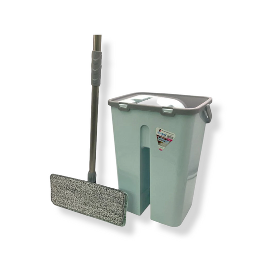 Maxi Flat Mop Set with Bucket - Lunaz Shop