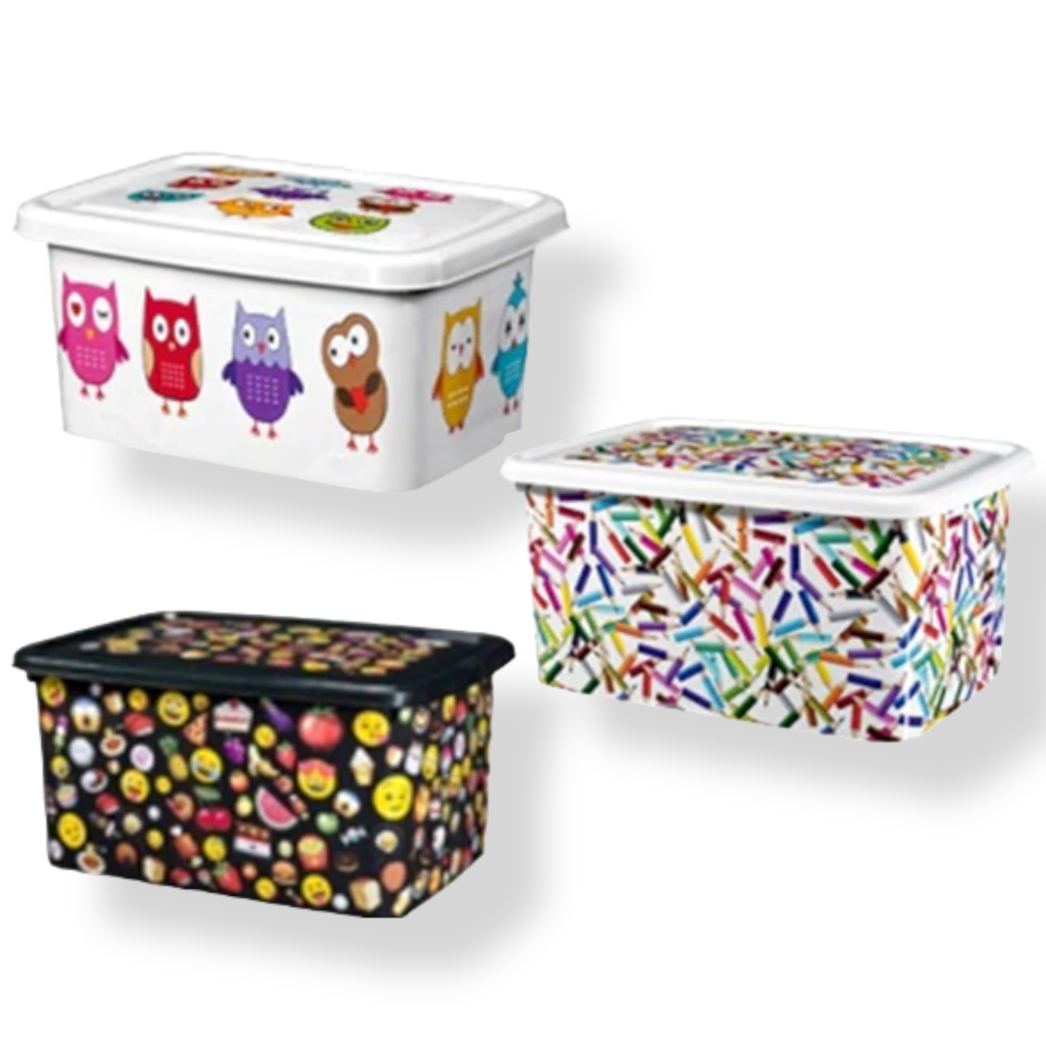 Plastic Storage Box with drawings - Lunaz Shop