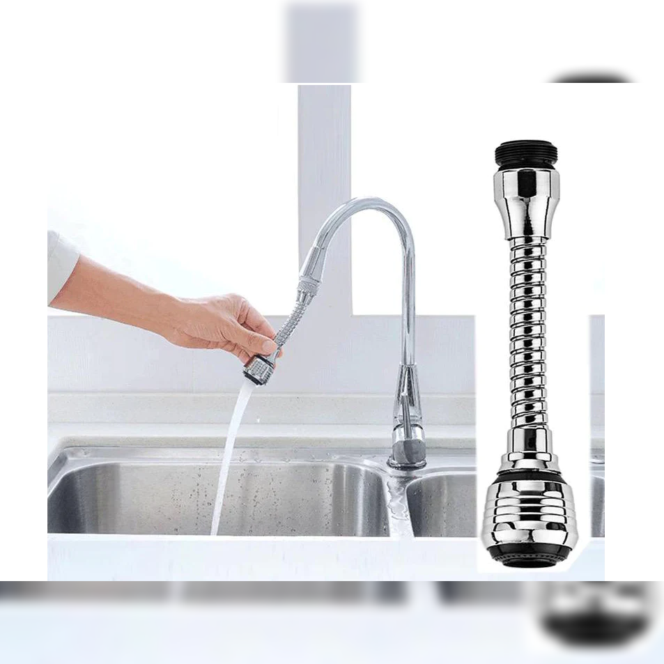 Long Chrome Faucet Filter Foam and Shower - Lunaz Shop