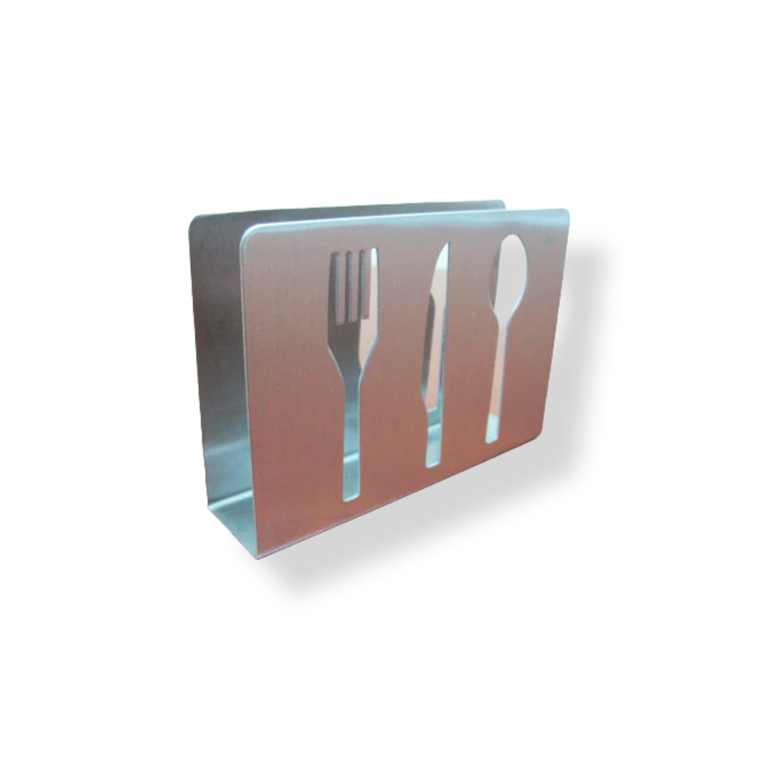 Tissue Holder Stainless Steel Cutlery Shape - Lunaz Shop