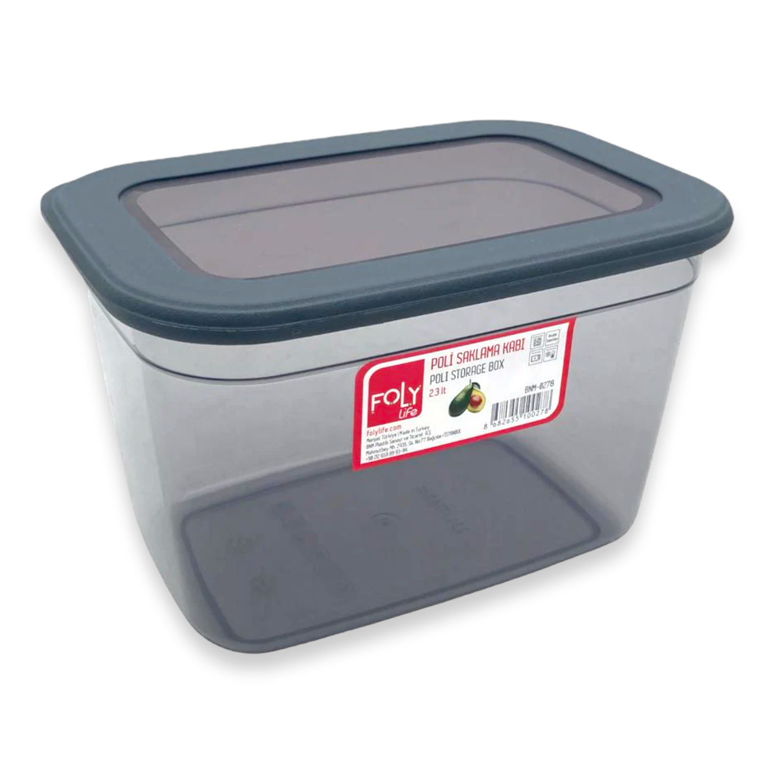 Poli Food Storage Box with Silicon Rim Cover - Lunaz Shop