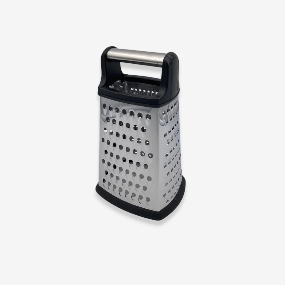 Large Stainless Steel 4 sided Grater with silicon base - Lunaz Shop