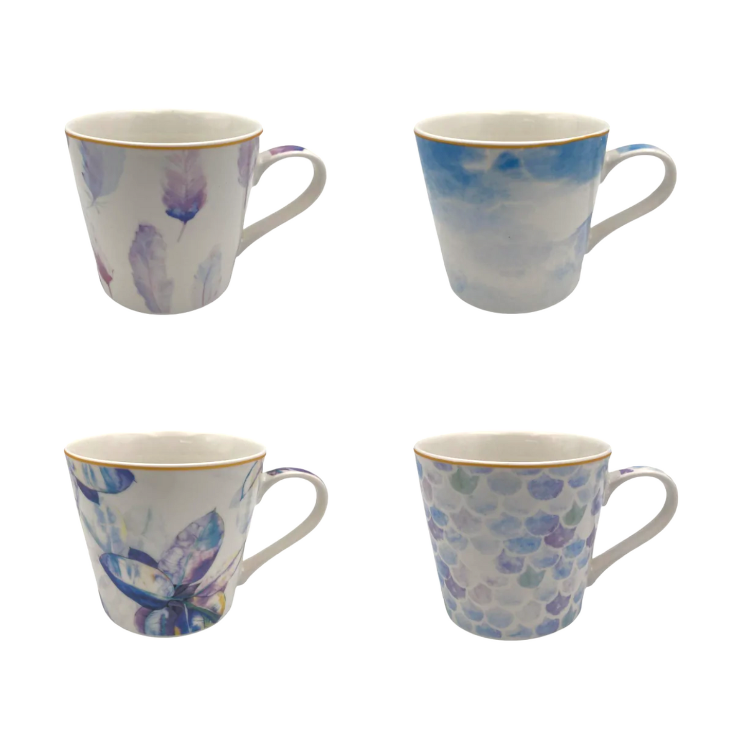 Soft Colors Wide Porcelain Mug - Lunaz Shop