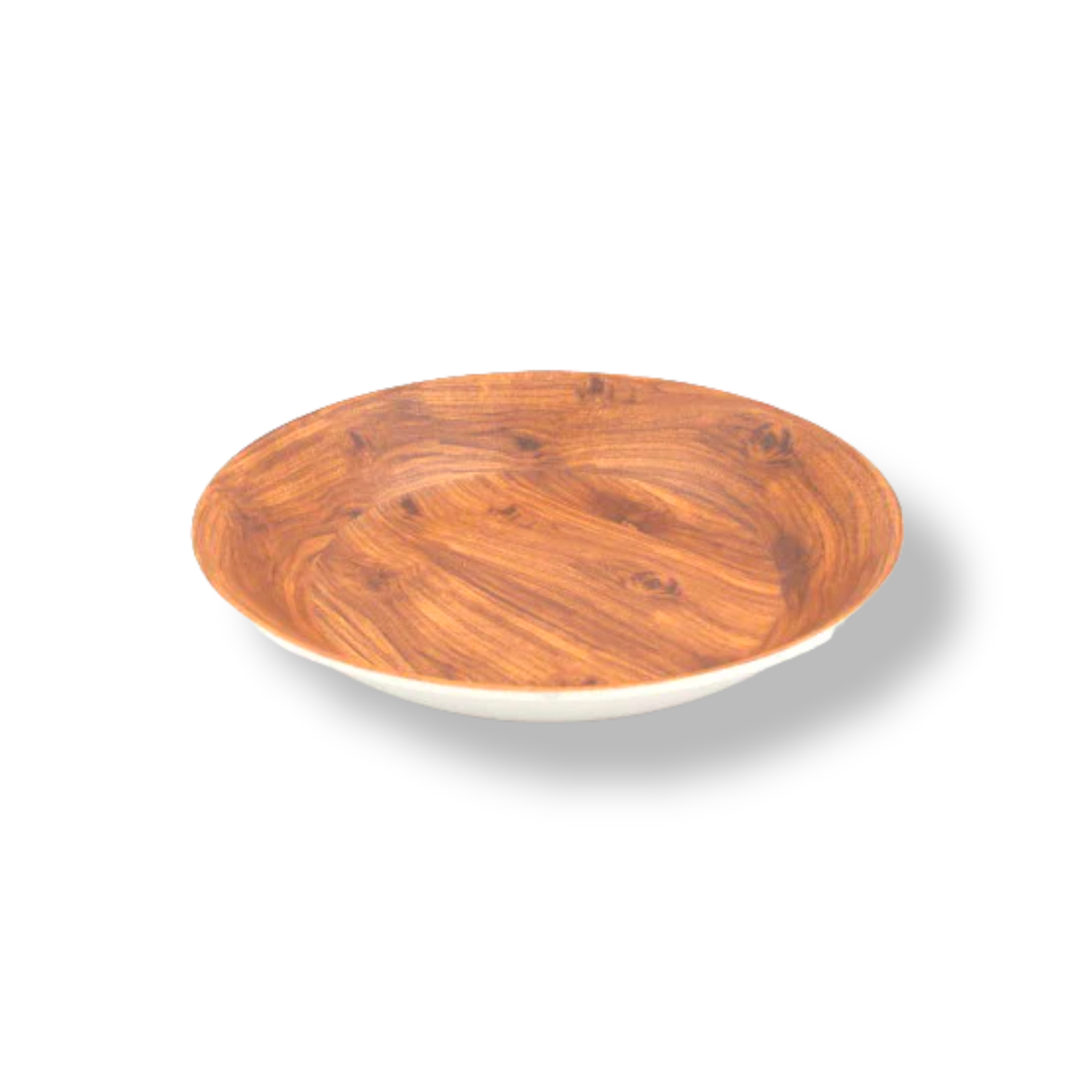 Wooden Design Deep Melamine Plates X6 - Lunaz Shop