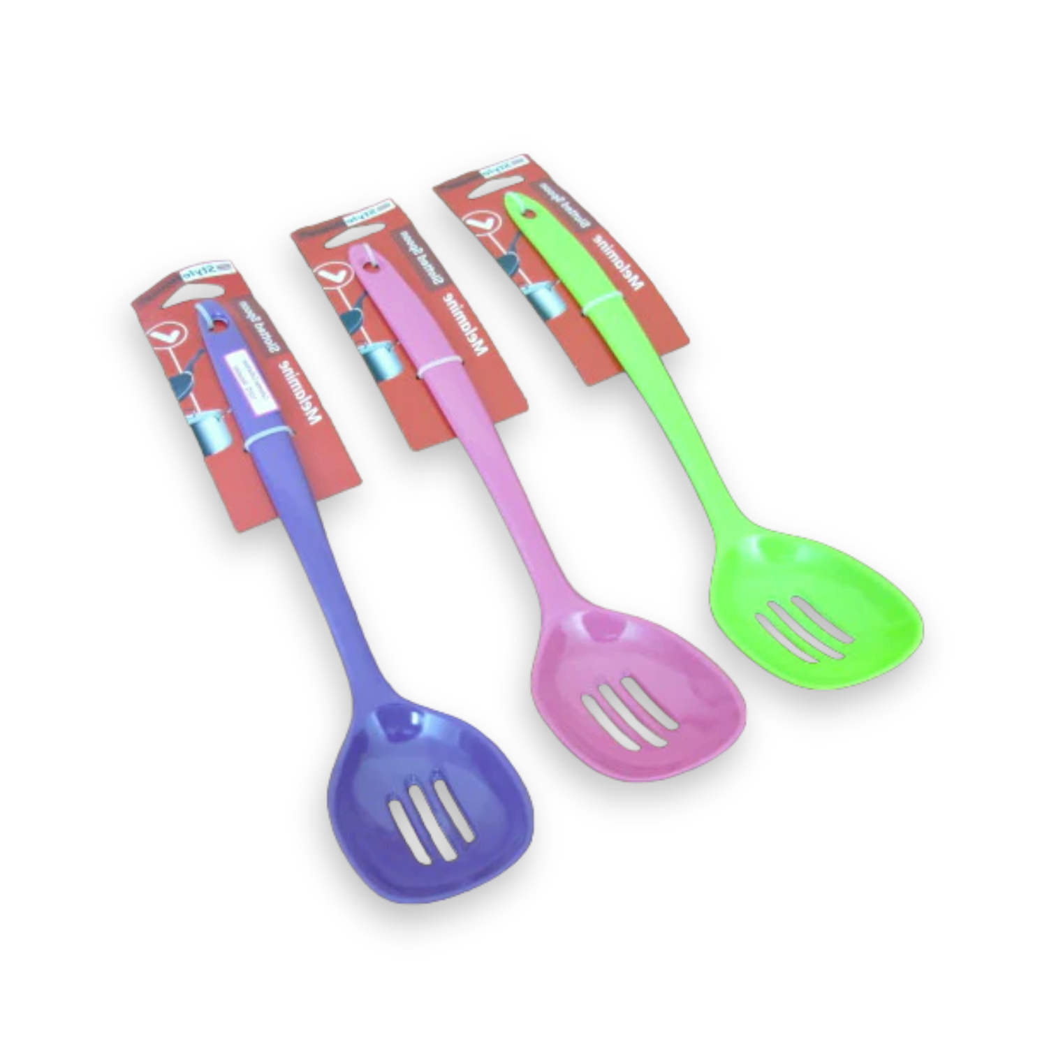Colorful Melamine Slotted Serving Spoon - Lunaz Shop
